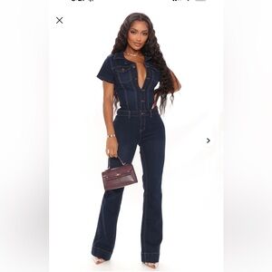 Day Dreaming Denim Jumpsuit - Denim